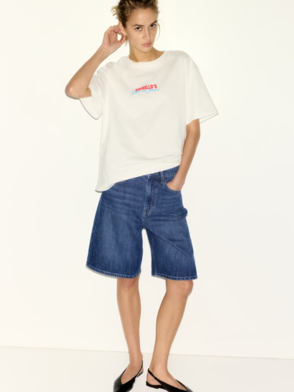 H&M Denim Bermuda Shorts
